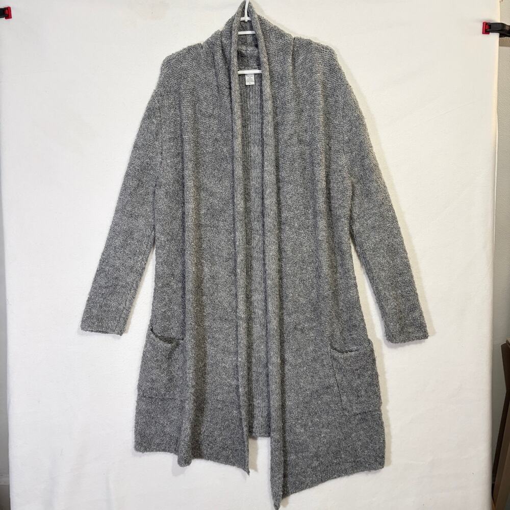 Bar III Cardigan Sweater Women’s Large Gray Warm Chunky